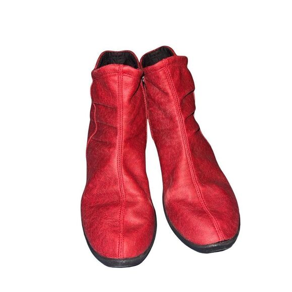 Arcopedico L19 Women's Cherry Red Supporting Ankle Boots 4281 size 41 (10.5) - Picture 4 of 11